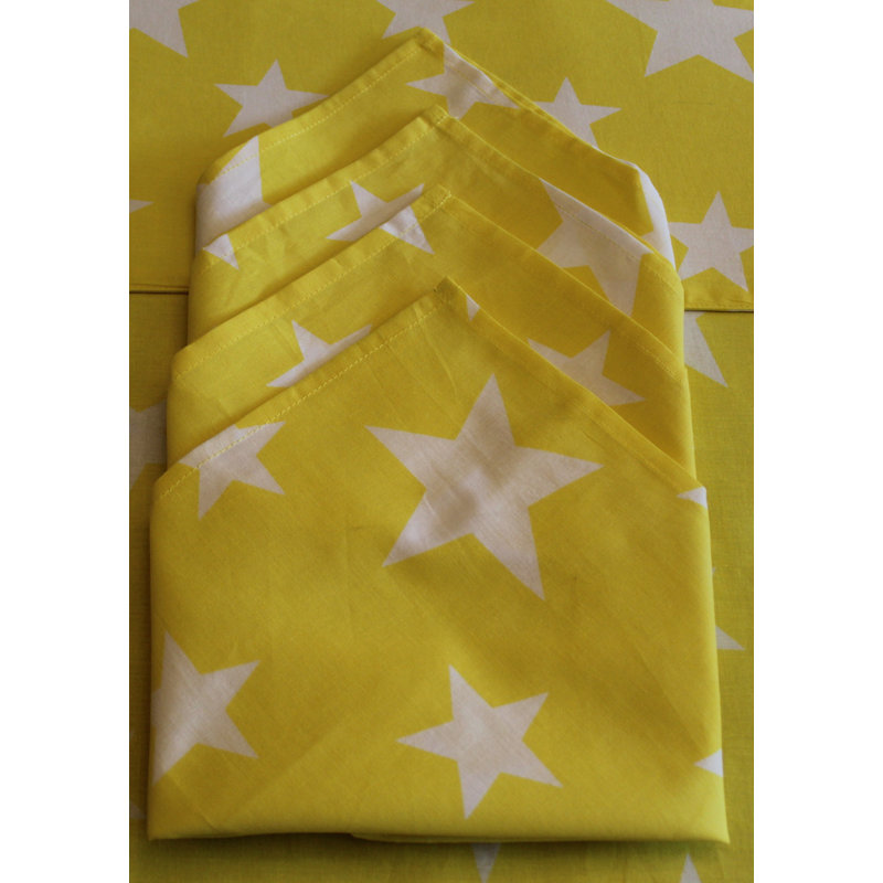 STARS Aalyvia Kitchenwise Cotton Napkins, Yellow