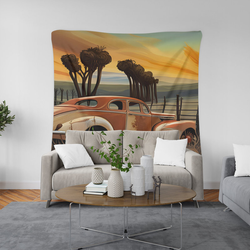 Tapisserie murale, H 88 po x l 104 po