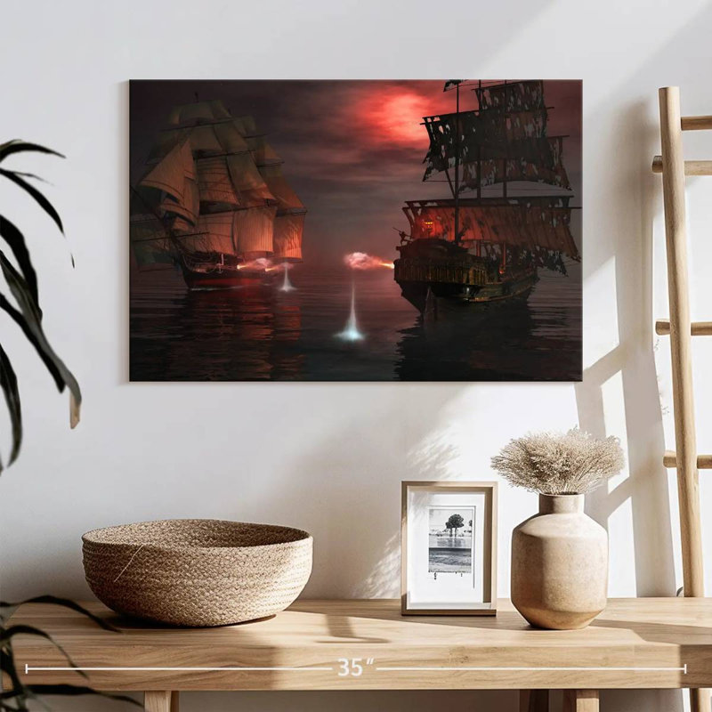 Pirate ship battle Aletra, H 26 po x l 39 po