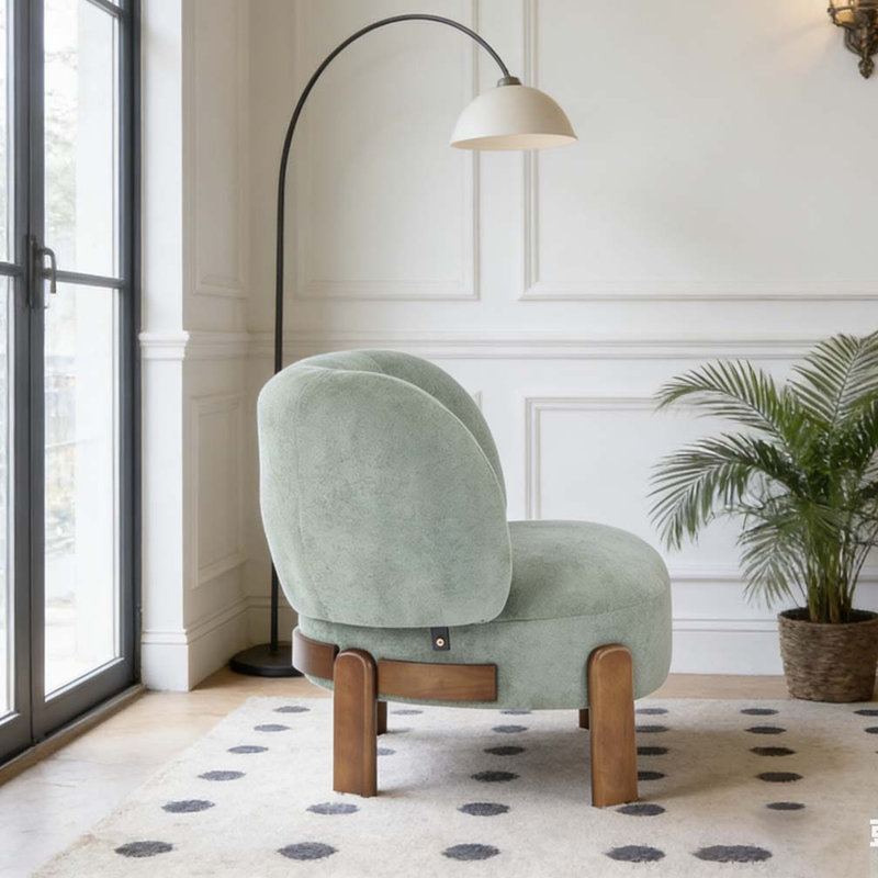 Fauteuil à oreilles, Vert