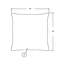 Coussins, carré 18 X 18, insert inclus, accent, canapé, canapé, chambre à coucher, polyester-25242644