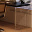 Bureau en bois massif noir en forme de L en acrylique-131329308-131329311