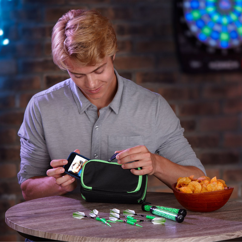 Étui à plazma pro à fermeture éclair et téléphone, Vert