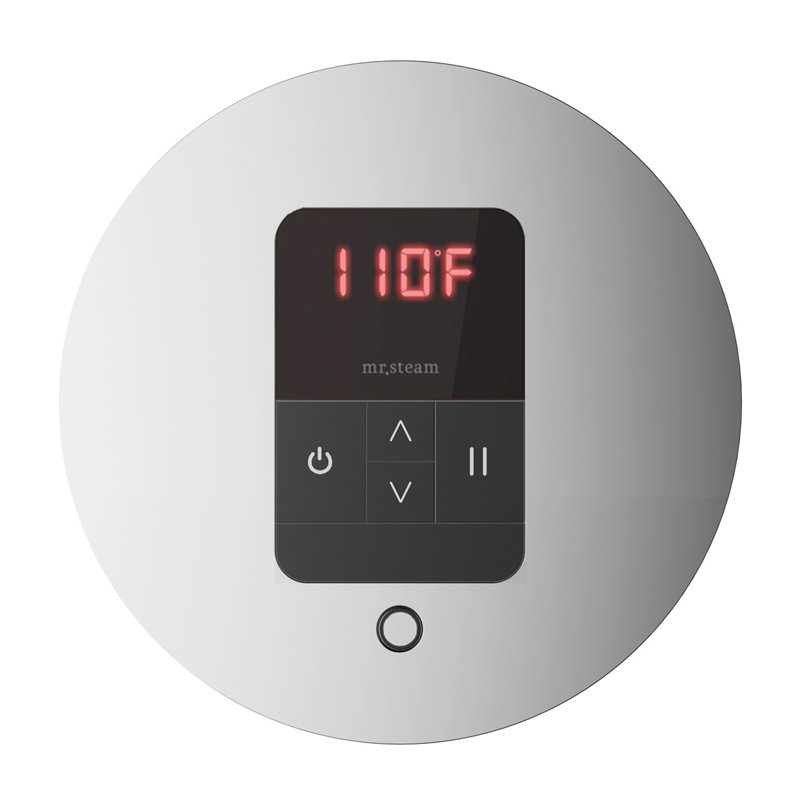 Thermostat rond itempo, Chrome poli