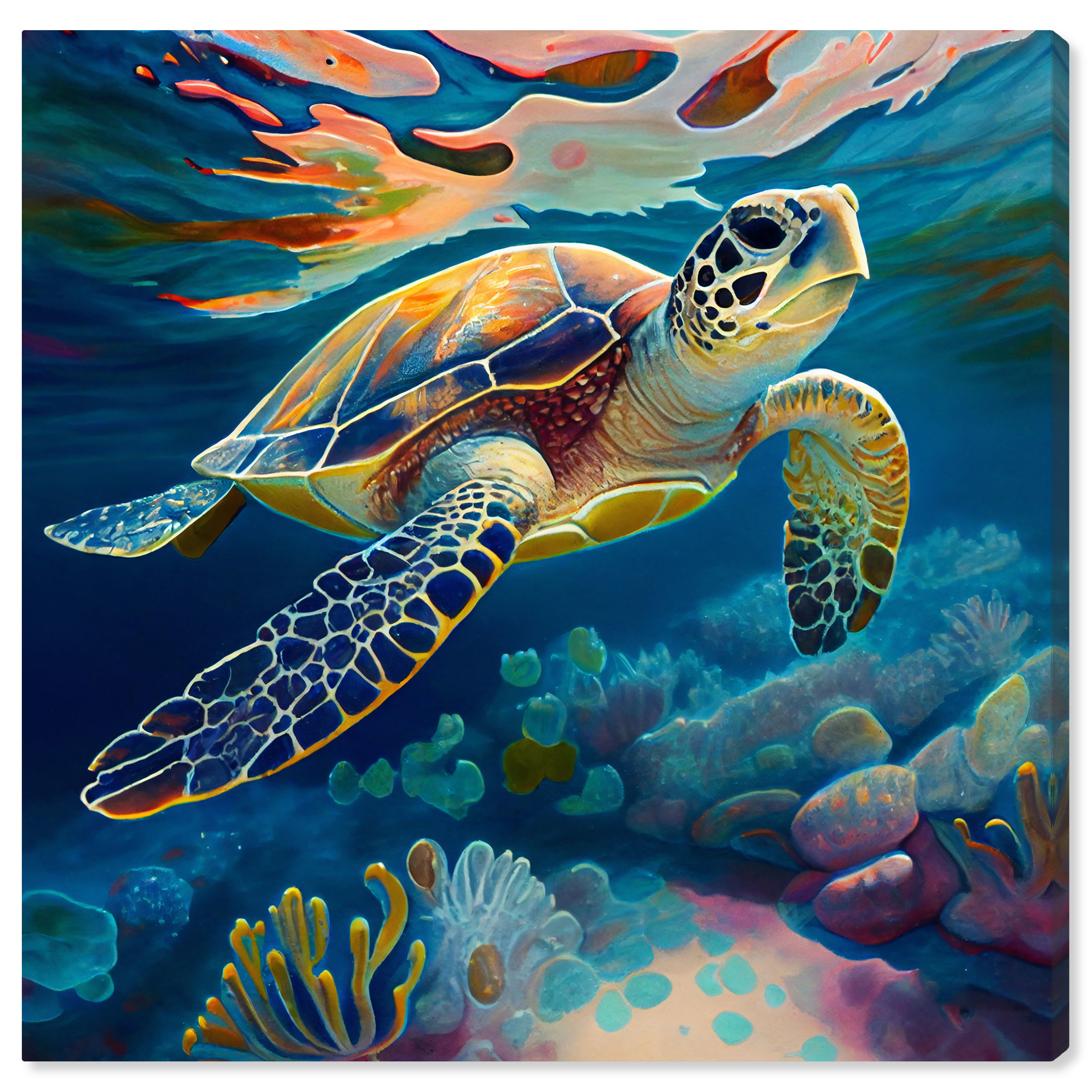 Bay Isle Home™ Sea Turtle I - Wrapped Canvas Graphic Art & Reviews ...