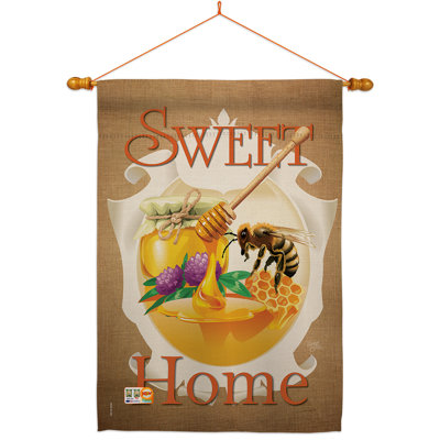 Ensemble de 2 faces en polyester 40 x 28 "My Bee Sweet Home"