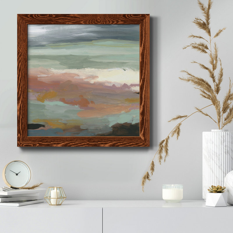 Transitions - Peinture sur toile encadrée, Cadre en érable, H 31,5 po x l 31,5 po x P 1,5 po