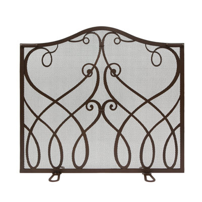 Zinaida Iron Fireplace Screen