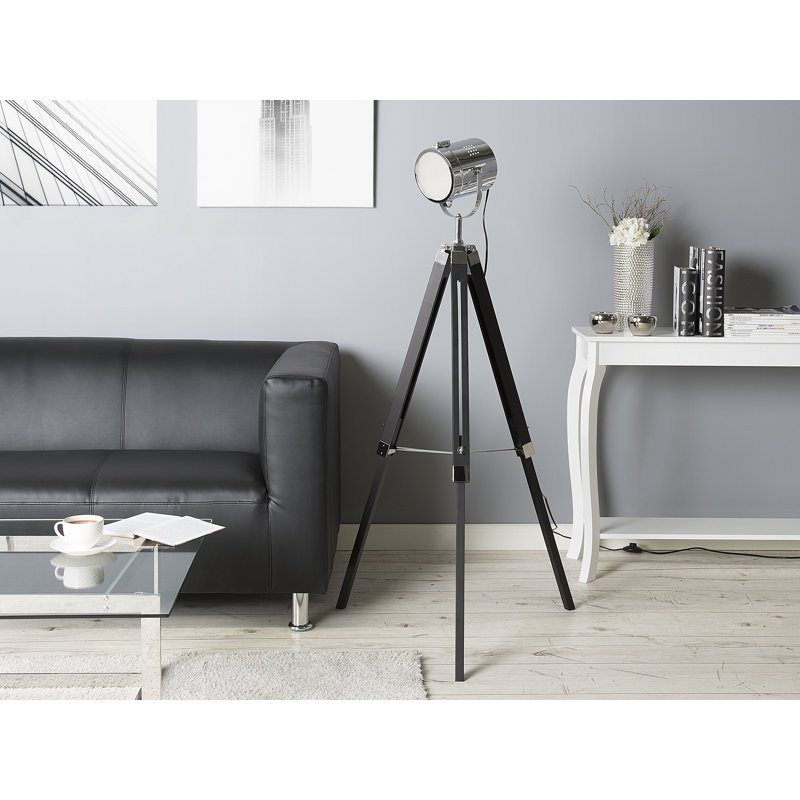 Aadi 143cm Tripod Floor Lamp, Black