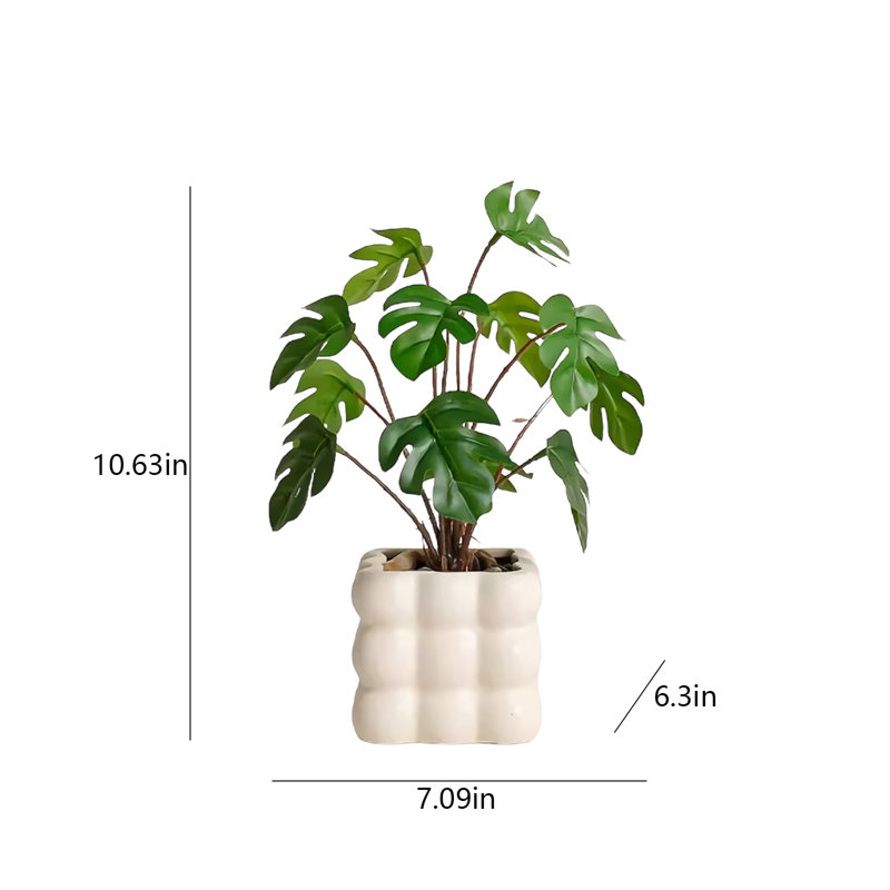 Simulation de petite plante d'intérieur en pot