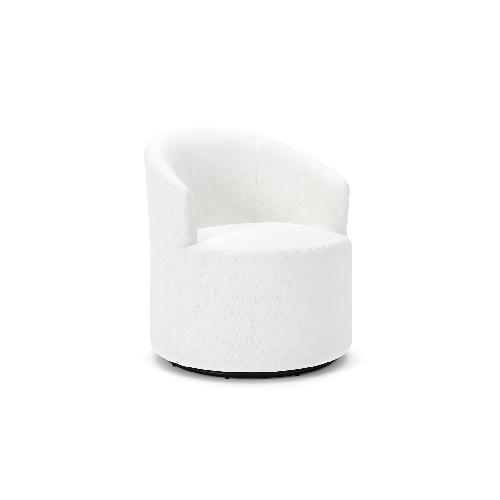 Deryn Upholstered Barrel Chair, John Flour Performance Linen Blend