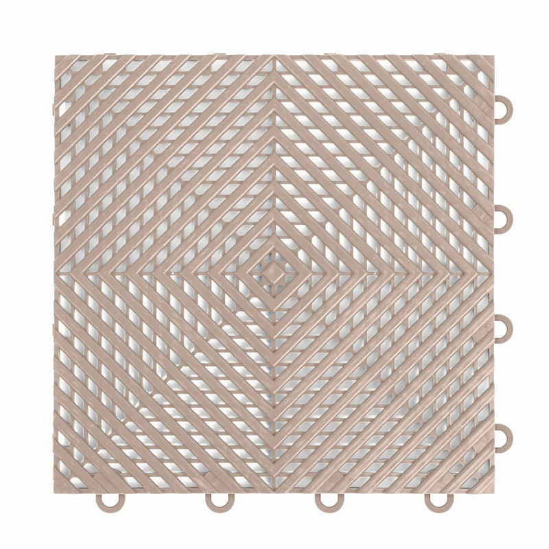 Carreau de plancher pour garage ventilé 12 "x 12" Nitro Mat, Sable du Sahara