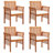 Square 4 - Person Dining Set with Cushions-545941529-545941526