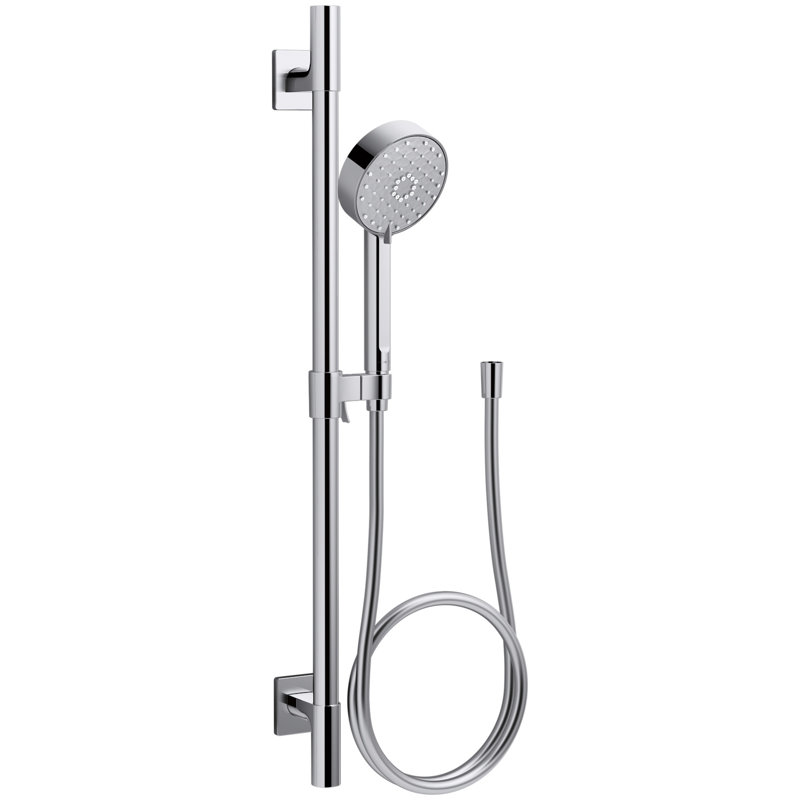 Awaken G110 Deluxe Multi Function Slide Bar Shower Head, Polished Chrome