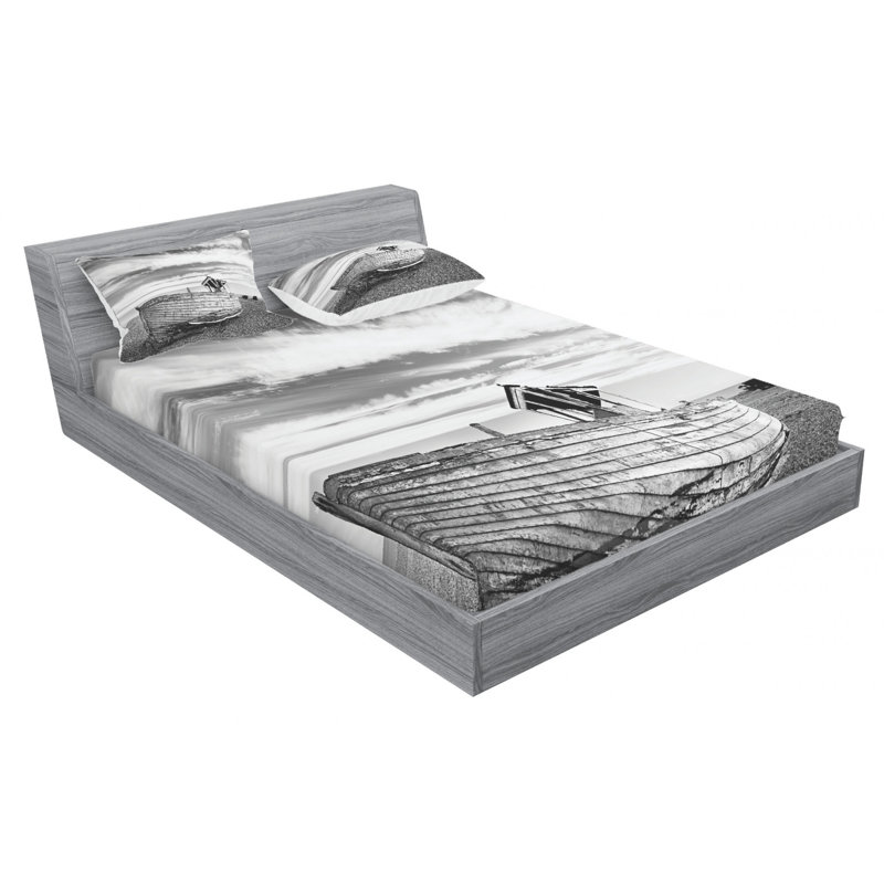Microfiber Sheet Set, Queen Sheet Set with Fitted Sheet