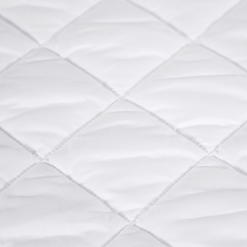 Twin White Waterproof Quilted Mattress Pad
