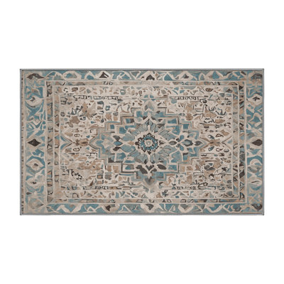 Tapis gris lavable à la machine