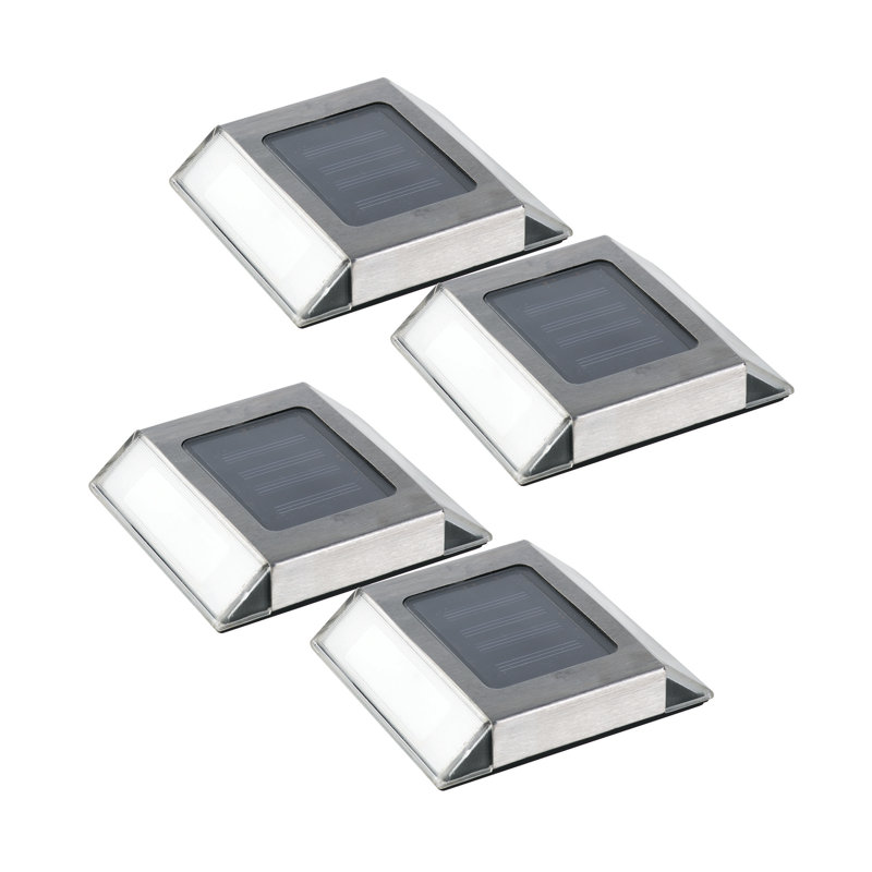 Stainless Steel Solar Powered Integrated LED Pathway Light Pack