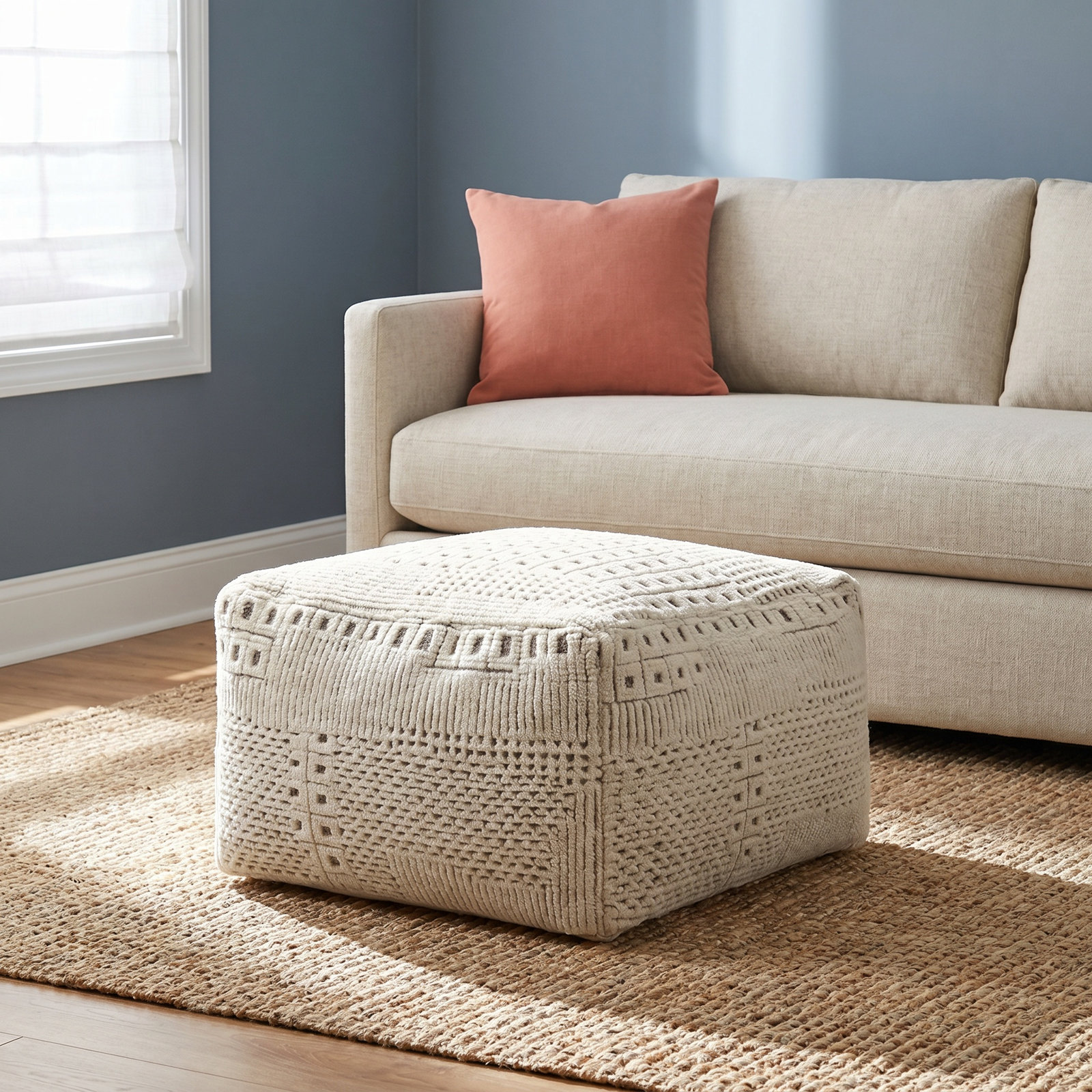 Tudor Upholstered Pouf