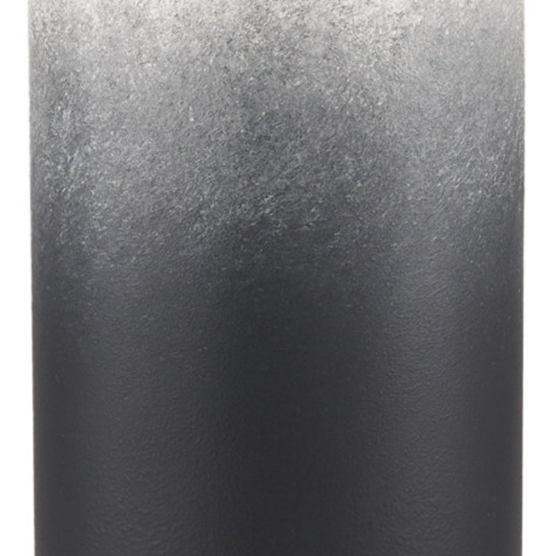 20" Black And White Ombre Metal Table Vase