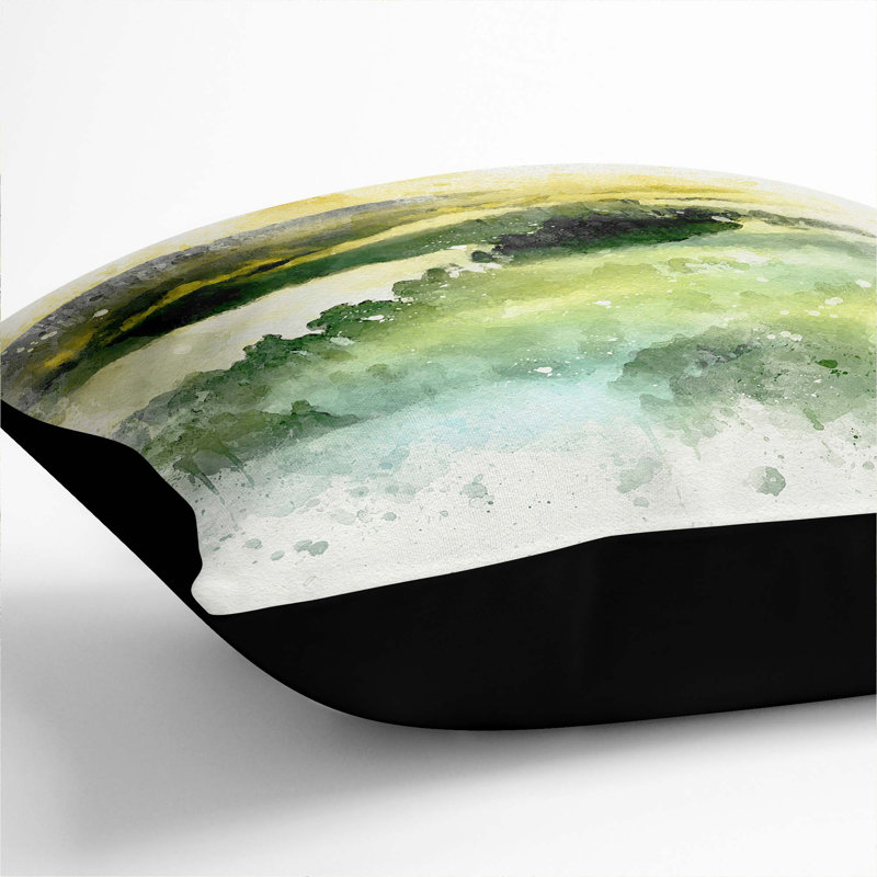 Square Throw Cushion, 40cm H x 40cm W x 15cm D, Black