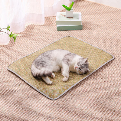 Rat tan Seat Cooler Dog Summer Mat Cats Cooler Summer Pet Ice Mat Cooler Dog Mat Fourth Quarter Sleeping Mat Kennel Floor Mat Scratch And Wearproof Rattan Cooler