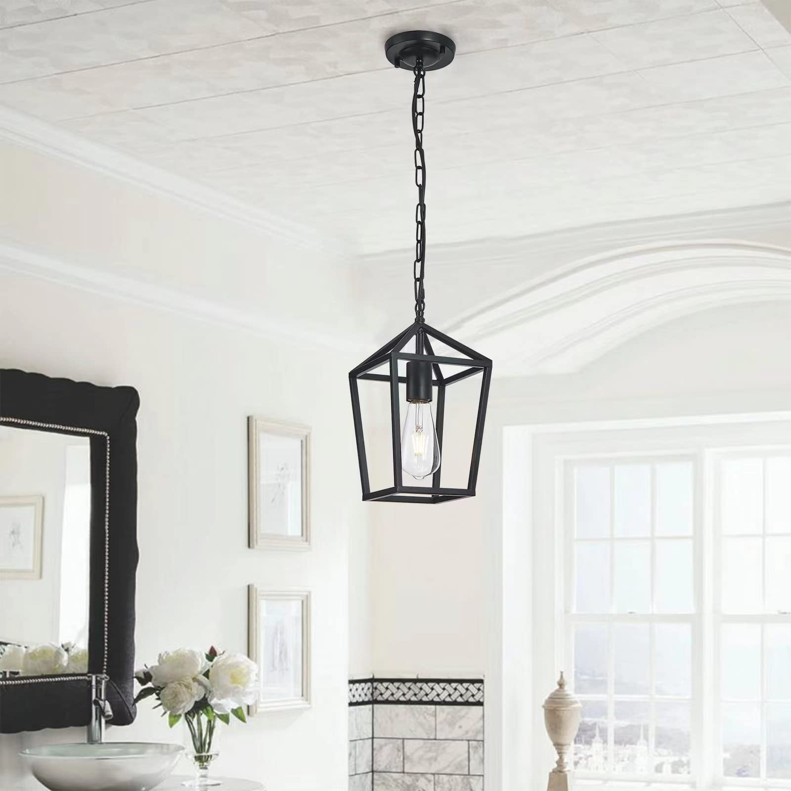 Rustic Lantern Pendant Lighting | Sofary CH109-A