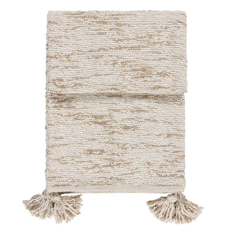 Heath Hand Woven Throw Blanket, Natural
