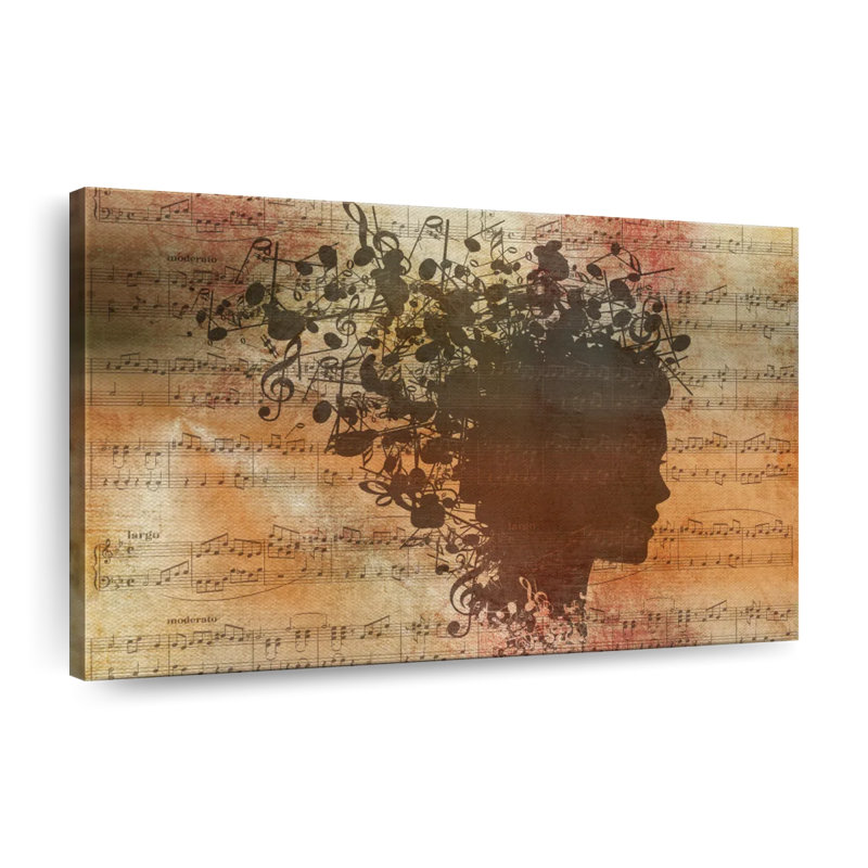«Music Music In My Head», reproduction sur toile, H 24 po x l 36 po x P 1,25 po