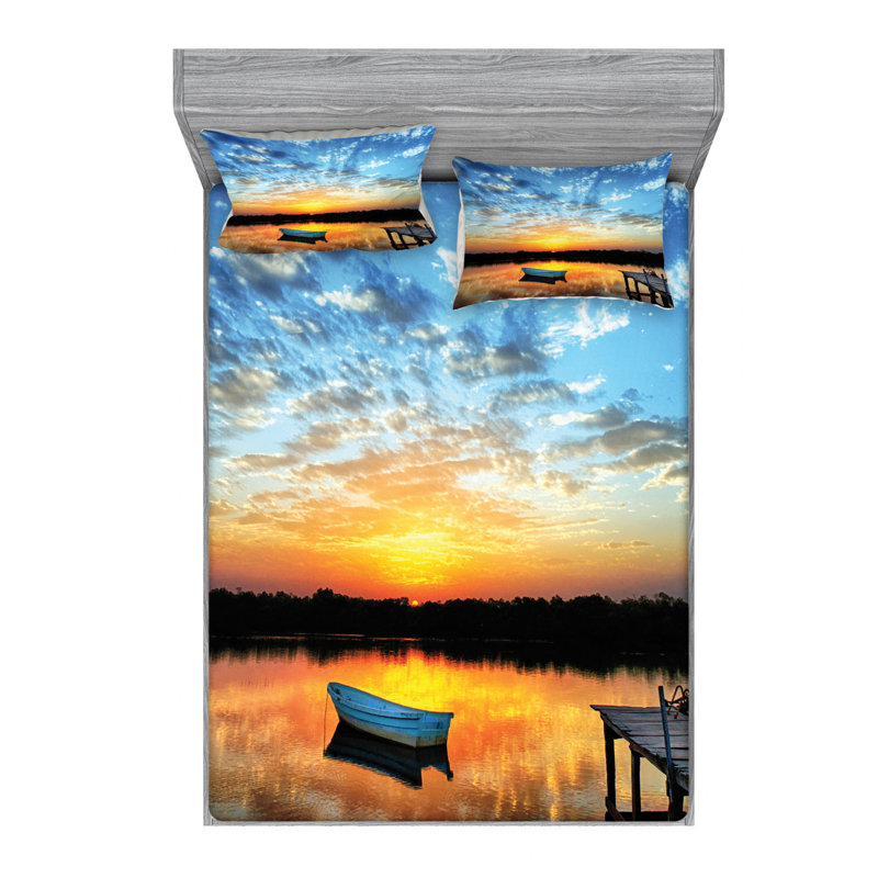 Microfiber Sheet Set, Queen Sheet Set + Fitted Sheet + 2 Pillowcases