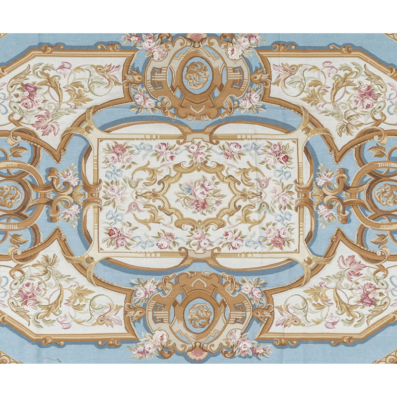 Hand-Knotted High-Quality Blue Area Rug