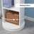 Rotating Bathroom Storage Cabinet with Full-Length Mirror, 360-Degree Swivel-70496123