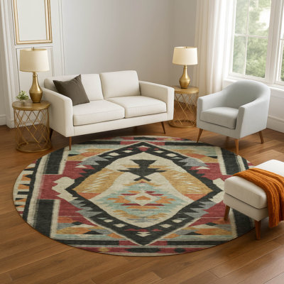 Premium Machine Washable Tara AMF1916 Tribal Rug