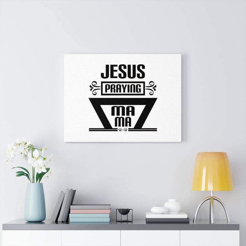 Jesus Praying - Wrapped Canvas Print, 30cm H x 41cm W