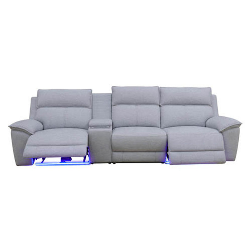 Prairieville Lambswool 4-Piece Sofa Sectional with Console