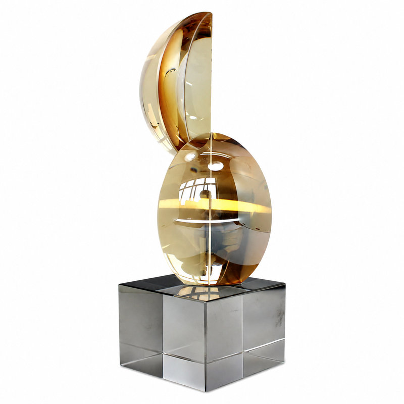 11.02'' H Modern Abstract Crystal Tabletop Sculpture Decor