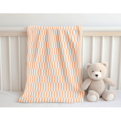 Off Stripe Velveteen Fleece Blanket