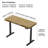 Horwoth Adjustable Metal Base Standing Desk