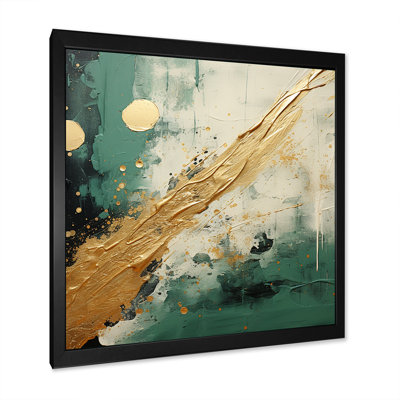 " Gold And Green Paint Fusion III "