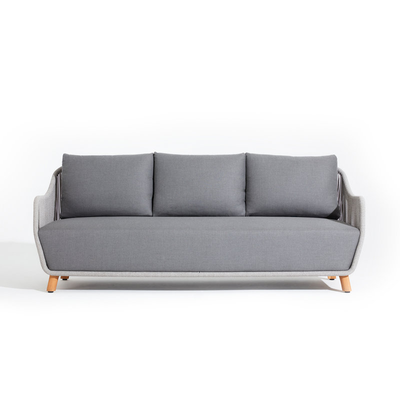 Canapé d'extérieur 85 po avec coussins