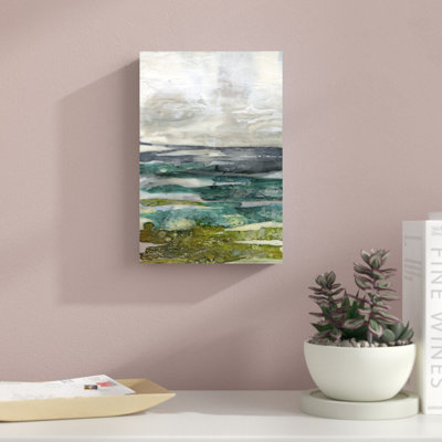 «Crackled Marshland I» par Jennifer Goldberger - reproduction d'art sur toile tendue