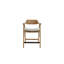 Tabouret de comptoir Zsy, bois de bouleau brun naturel, gris Anew