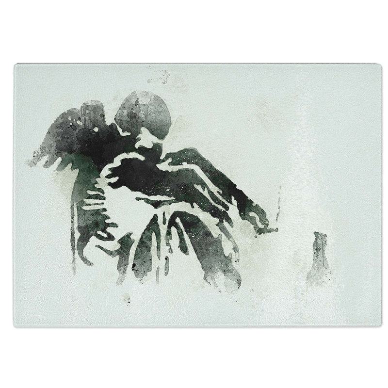 Glass Drunken Angel by Banksy Chopping Board, 28.5 cm W x 20 cm L