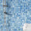 Carreau de mosaïque en verre poli Jayla l 11,81 po x L 11,81 po-61901547