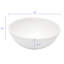 Lavabo de salle de bain vasque circulaire en céramique blanche 13 X 13 pouces