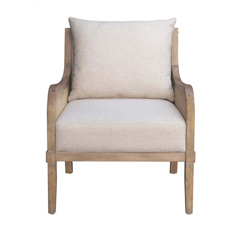 Chaise d'appoint avec coussin de dossier amovible