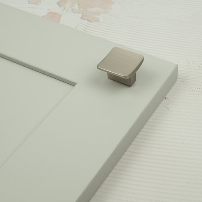 32mm Brushed Nickel Square Knob