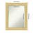 Sophia Half-Inch-Bevel Framed Wall Mirror-119321244