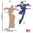 Accroche en carton joker