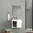 Wall-mounted Vanity With Soft Close Ceramic Basin Elegant Glossy White Bathroom Solution